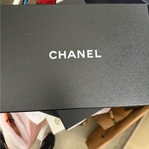 CHANEL Black Shoe Box